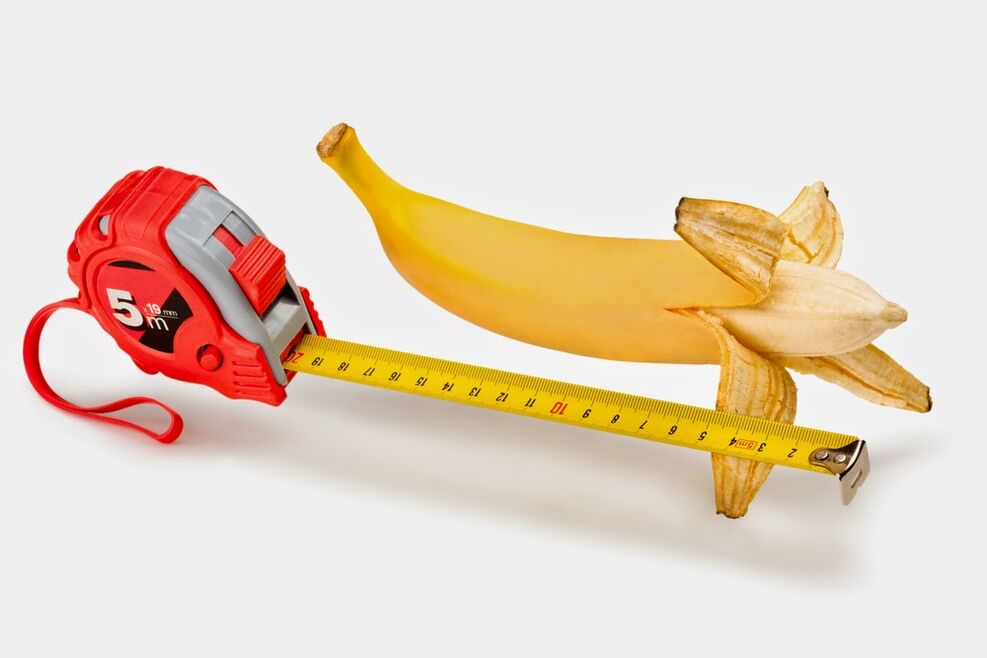 banana e centímetro simbolizam o aumento do pênis